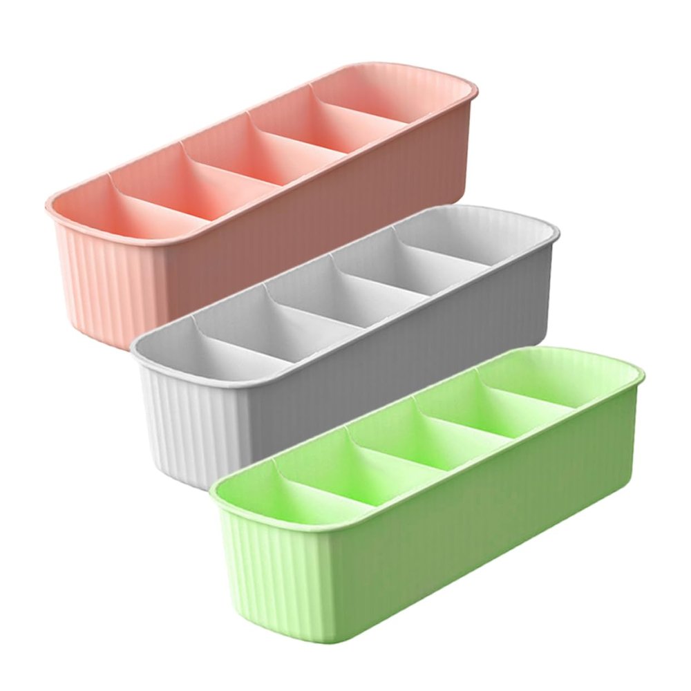 OFFSCH Organize Your Closet Bra Pants Sock Storage Box 3 Pack Dividers for Drawer Underwear Organizer