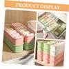 OFFSCH Organize Your Closet Bra Pants Sock Storage Box 3 Pack Dividers for Drawer Underwear Organizer view 2