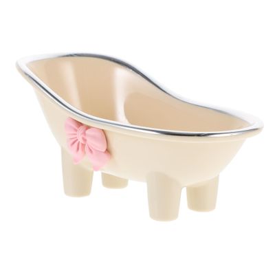 FELTECHELECTR Bathtub Shaped Soap Dish Soap Cases for Shower Decorative Bath Tub Decor
