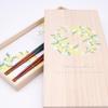 Hyozaemon Chopsticks Mimosa Wreath "Moon Drop Cherry blossoms" (Dishwasher-safe Chopstcks x2 in wood box), Made in Japan view 2