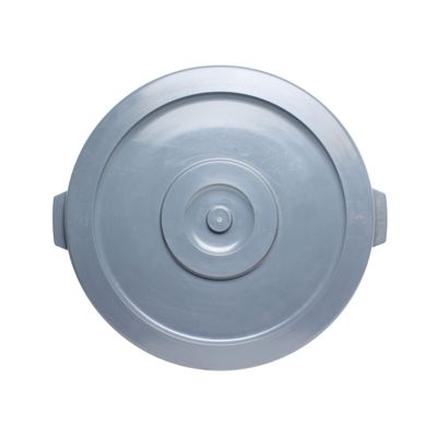TrueCraftware- 32 Gallon Round Trash Can Lid only 22-1/4" Diameter x 1-1/4" Height Gray Color- Wastebasket Garbage Bin Lid Recycling Bin Cover Kitchen Bathroom Bedroom Office Trash Can