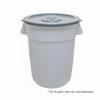 TrueCraftware- 32 Gallon Round Trash Can Lid only 22-1/4" Diameter x 1-1/4" Height Gray Color- Wastebasket Garbage Bin Lid Recycling Bin Cover Kitchen Bathroom Bedroom Office Trash Can view 4