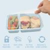 Bentgo Prep - 20-Piece 2-Compartment Reusable Meal Prep Containers with Lids, PFAS & BPA Free Materials, Durable, Microwave, Freezer, & Dishwasher Safe To Go Food Storage (Sky) view 4