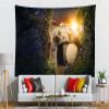CORFOTO 117x98 Inch Fabric Jesus Empty Tomb Sunrise Tapestry Resurrection of Jesus Wall Hanging Christian Religious Easter Tapestry for Bedroom Aesthetic Living Room College Dorm Decor view 3