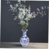 BESTOYARD Blue and White Porcelain Vase Dinner Table Decor Blue Plant Pot Desktop Decor Porcelain Vase Decorations Modern Ceramic Floral Ceramic Crafts view 2