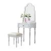 AMONG Vanity Desk Dressing Table Set Bedroom Dressing Table Modern Minimalist Vanity Table, Dressing Table + Makeup Stool + Drawer Bedroom Makeup Table view 1