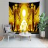 CORFOTO 92x70 Inch Ancient Greece Mesopotamia Tapestry Wall Hanging Fantasy with Characters of Myths Background for Greek Theme Party Decor Living Room Bedroom Dorm Wall Hanging Decor view 4