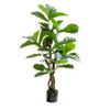 Fake Plant Decoration 47 Inch Artificial Ficus Ficus Large Pot, Artificial Ornamental Tree Close to Natural Tree, Artificial Faketree Artificial Plants view 1