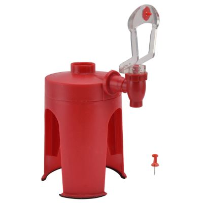 Tyenaza Drink Bottle Dispenser, Mini Automatic Upside Down Drink Fountain for Home Travelling Camping Water Soda Beverage