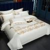 SKipdr Cotton Bedding Home Textile Bedding Color Weave Jacquard Villa Four-Piece Set Bed Linings (Color : D, Size : 200 * 230cm) view 4