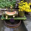 UNbit Bamboo Water Fountain with Water Pump, Water Feature Spout Indoor Outdoor Flowing Zen Garden Decoration, Feng Shui Wheel Sculptures/Statues,55cm Fountain (Size : 55cm) view 4