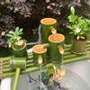 UNbit Bamboo Feng Shui Water Fountain Outdoor Japanese Garden Feature Spout and Pump, Garden Handmade Fountain Sculptures Statues Arts Crafts Flowing Waterfall,30cm Fountain, 40cm view 4
