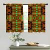 Abstract Retro Grommet Curtain Panels Rod Pocket Insulated Window Coverings Soundproofing Blanket 63inch Width by 80inch Length view 2