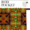 Abstract Retro Grommet Curtain Panels Rod Pocket Insulated Window Coverings Soundproofing Blanket 63inch Width by 80inch Length view 3