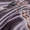 SKipdr Satin Jacquard Four-Piece Bedding Set Quilt Cover Curry Purple Bed Linings (Color : D, Size : 220 * 240cm) view 4