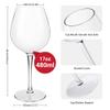 MICHLEY Unbreakable Red Wine Glasses 17 oz, Tritan Plastic Reusable Stemware for Indoor and Outdoor Use, Set of 8 view 3