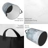 Birds In The Park On A Snowy Day Laundry Basket,Collapsible Circular Laundry Hamper,Clothes Hamper For Bathroom Bedroom Dorm view 4