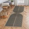 Lahome Modern Rainbow Easy Jute Outdoor Runner Rug, 2x6 Runners for Hallways Washable Laundry Room Rug, Farmhouse Non Slip Indoor Outdoor Carpet for Kitchen Floor Entryway view 1