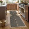 Lahome Modern Rainbow Easy Jute Outdoor Runner Rug, 2x6 Runners for Hallways Washable Laundry Room Rug, Farmhouse Non Slip Indoor Outdoor Carpet for Kitchen Floor Entryway view 2
