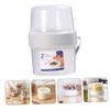 Anneome 1set Overnight Food Storage Container Double Layer Bento Carrier for Cereal Yogurt Fruits Each Space-saving Easy to Clean Reusable Design view 2