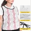 Gradation Grey Cobbler Aprons with 2 Large Pockets for Men Women, Unisex Cobbler Smock Apron for Adults Chef Clothing Protector for Cooking Cleaning 20x31.5 (1pc) Abstract Tree Branch Forest Rose Red view 4