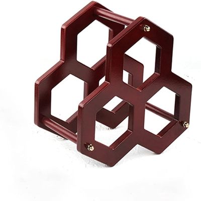 TEMKIN Countertop Wine Rack Wine Rack,Countertop Wine Rack,3 Wine Holder for Wine Storage No Assembly Required Modern Metal Wine Rack Small Wine Rack Cabinet Shelf Racks