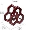 TEMKIN Countertop Wine Rack Wine Rack,Countertop Wine Rack,3 Wine Holder for Wine Storage No Assembly Required Modern Metal Wine Rack Small Wine Rack Cabinet Shelf Racks view 2