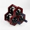 TEMKIN Countertop Wine Rack Wine Rack,Countertop Wine Rack,3 Wine Holder for Wine Storage No Assembly Required Modern Metal Wine Rack Small Wine Rack Cabinet Shelf Racks view 4