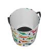 Colorful Dinosaurs Laundry Basket,Collapsible Circular Laundry Hamper,Clothes Hamper For Bathroom Bedroom Dorm view 3