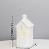 SUNKOX White Ceramic Christmas Village Houses Indoor Christmas Decorations (E11) view 3