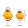 380ml Sealing Glass Honey Pot Environmental Friendly Clear Jam Jar for Home Kitchen Use (Size : Large) () view 2