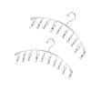 PRETYZOOM Hanging Sock Drying Rack Stainless Steel Clips Windproof Sturdy Arc Design for Easy Pinching Drying view 3