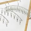PRETYZOOM Hanging Sock Drying Rack Stainless Steel Clips Windproof Sturdy Arc Design for Easy Pinching Drying view 4