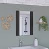 Mirror Madrid, Rectangular Shape, Looking Glass Black view 1