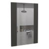 Mirror Madrid, Rectangular Shape, Looking Glass Black view 3