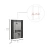 Mirror Madrid, Rectangular Shape, Looking Glass Black view 4