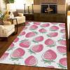WILARE Area Rugs 2x3ft, Fresh Simple Strawberry Kids Rugs, Cartoon Fruit Pattern Rug Non-Slip Fun Gifts for Kids Comfortable Easy to Clean for Living Room Kids Bedroom Playroom Nursery view 3