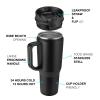 EALGRO 40 oz Tumbler with Handle, Insulated Tumblers with Lid and Straw, Large Metal Sports Water Bottle Jug, Thermal Stainless Steel Travel Coffee Mug Cup, Lavender view 3