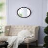 20" x 20" Circle Wall Mirror with Wooden e and Walnut,Wall Mirror for Living Room Dining Room view 4