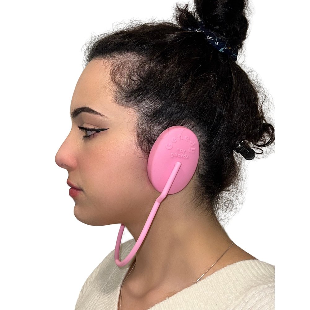 Genedy Ear Covers for Shower, Heat and Hair Dye Protection - Pink - Waterproof Ear Covers for Washing Hair - Reusable Silicone Ear Caps For Hair Dye - Ear Protectors From Heat Styling and Dryer