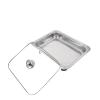 Anneome Stainless Steel Square Buffet Stove Food Heating Container Square Grill for Parties Hotel Stove view 1