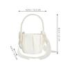 HOLIDYOYO Flower Girl Basket Wedding Bowknot Flower Basket Elegant Decor for Special Events view 2