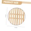 Anneome 2pcs Practical Bamboo Steamers Round Steamers for Cooking Baskets Heat Cold Resistance Lightweight for Dim Sum view 2
