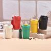14 Oz Stainless Steel Vacuum Insulated Tumbler, Travel Coffee Cup with Spill-Proof Lid, Insulation Mug for Both Ice/Hot Beverages Yellow 400ML view 4