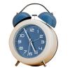 Haofy Cute Battery Operated Twin Alarm Clock with Night Light Ideal for Kids Bedroom and Living Room view 1