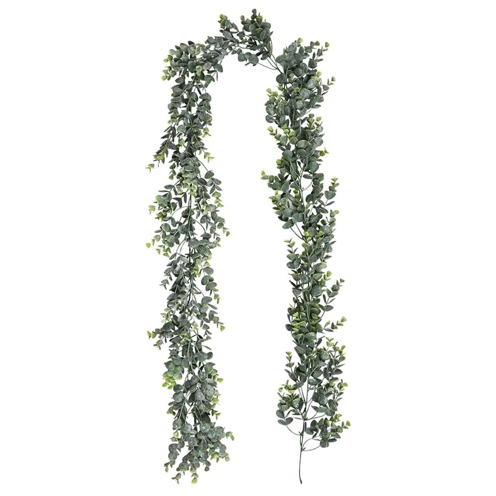 SHRIGM Artificial Garland - 5.9 Feet Decorative Fake Ivy,Fake Plants for Wedding Home Table Decor, Plant Backdrop Wall, Green Leaves for Room Bedroom