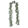 SHRIGM Artificial Garland - 5.9 Feet Decorative Fake Ivy,Fake Plants for Wedding Home Table Decor, Plant Backdrop Wall, Green Leaves for Room Bedroom view 1