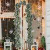 SHRIGM Artificial Garland - 5.9 Feet Decorative Fake Ivy,Fake Plants for Wedding Home Table Decor, Plant Backdrop Wall, Green Leaves for Room Bedroom view 3
