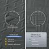 Lavsiry Dark Grey Oversized California Cal King Size Quilt Bedding Set with Pillow Shams, Summer Lightweight Bedspread Coverlet, Soft Quilted Blanket Thin Comforter for All Seasons view 3