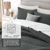 Lavsiry Dark Grey Oversized California Cal King Size Quilt Bedding Set with Pillow Shams, Summer Lightweight Bedspread Coverlet, Soft Quilted Blanket Thin Comforter for All Seasons view 4